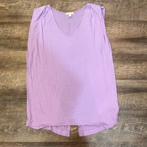 Lilac flowy tank top